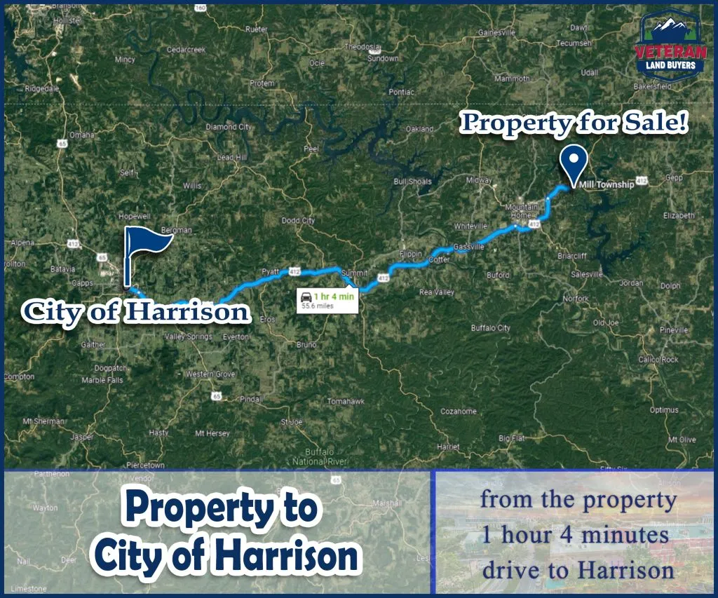 Mountain Home Baxter County AR - Property to City of Harrison