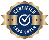 Certified Land Buyer badge - Veteran Land Buyers